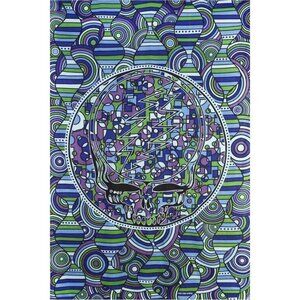 New Under the Sea Grateful Dead Tapestry Gift Steal Your Face Green Blue SYF NIP